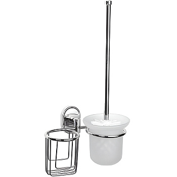 Ерш настенный стекло+корзина L1910-1 LEDEME