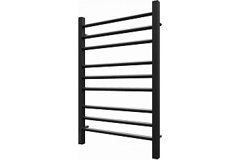 Полотенцесушитель электрический Point Веста PN70758B П9 500x800, диммер слева, черный