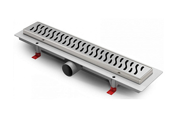 Желоб водоотв. Azario D40 (бок слив.) 450мм с решеткой Harmony 