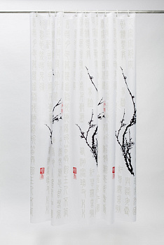 Штора для ванной 200*200см  cherry tree IDDIS