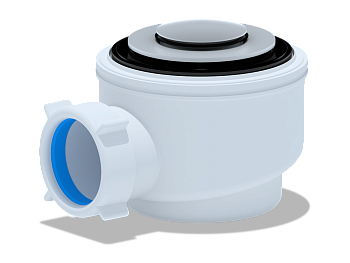 Сифон д/душ. поддона 1 1/2*50/60 хром, клик клак