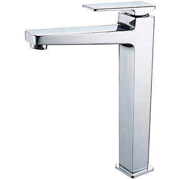 Смеситель L1178 для умывальника с гайкой высокий, шаровый (латунь) LEDEME 