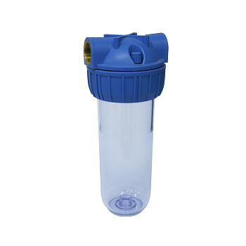 Фильтр магистральный 10" х/в 1"  ключ, кронштейн, латун. вставки RISPA