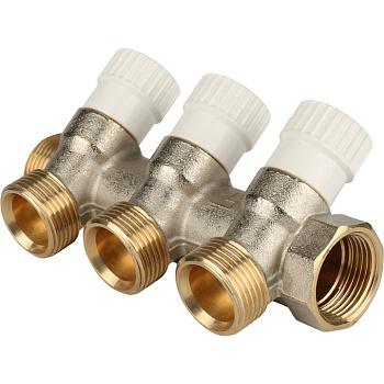 Коллектор распределительный 3/4*3/4 ЕК 3 выхода STOUT 