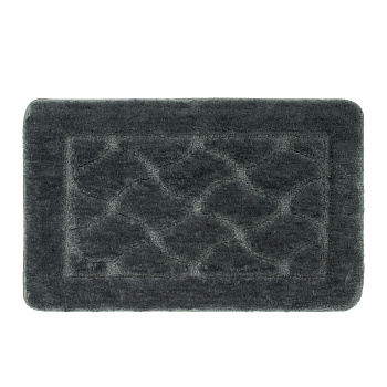 Коврик для ванной Fixsen Link FX-5002V, графит, 50х80см