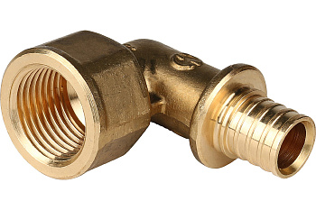 Угольник с внутренней резьбой 16xRp 1/2" для труб из сшитого полиэтилена аксиальный STOUT 