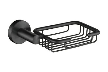 Мыльница L71702B-1 настенная (решетка) черный нерж LEDEME