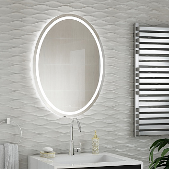 Зеркало 57 х 77 см , сенсорное , с внутренней LED подсветкой, код: 45232