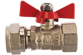 Кран шар. 16*1/2 вн. обжимной VT.342 Valtec