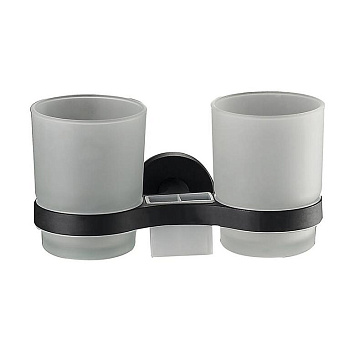 Подстаканник двойной черный HB8708 HAIBA