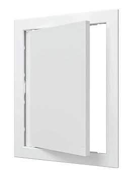 Люк-дверца EVECS (белая, пластик, ревизионная, c фланцем 196*246) Л2025, 218х268