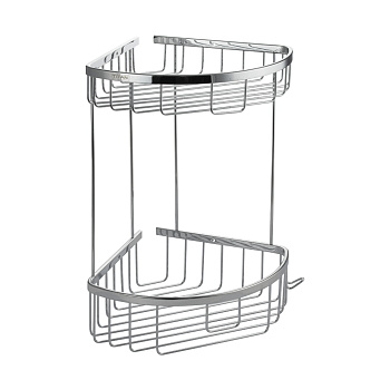 Полочка угловая овальная двойная 22 см TITAN 77251 Sanaks