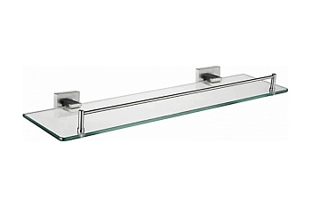 Полка одинарная с ограничителем 52*12 см, нерж L71807 LEDEME