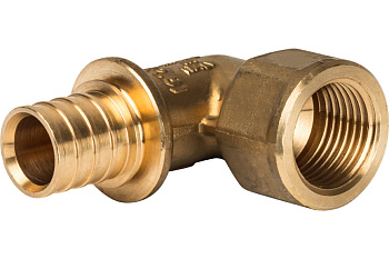 Угольник с внутренней резьбой 20xRp 1/2" для труб из сшитого полиэтилена аксиальный STOUT 