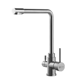 Cмеситель LM5060S для кухни с доп.подк. к фильтру для питьевой воды сталь ЭКСПЕРТ LEMARK