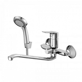 Смеситель одноруч. (35мм) RS29-34 для ванны с S-изливом 350мм хром ROSSINKA