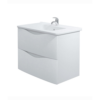 Тумба Smile подвесная 60 + раковина керамическая NEXT-60