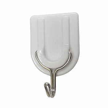 Крючок одинарный САНАКС на липкой ленте (основ. пластик)