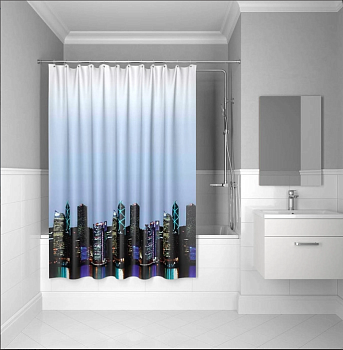 Штора для ванной комнаты, 200*240 см, полиэстер, ID, city