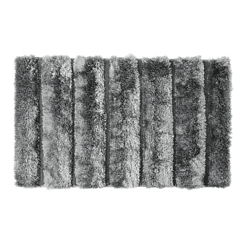 Коврик для ванной Fixsen Lush FX-9001K, серый, 50х80см