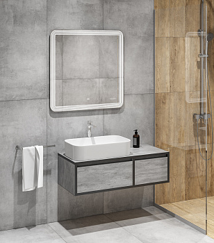 Умывальник накладной INFINITY 60 Slim, белый WB.CT/Infinity/60-N.Slim/WHT.G/S1