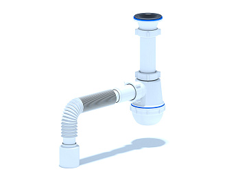 Сифон Ани  ГРОТ 1*1/2 40 без перелива, 40х50