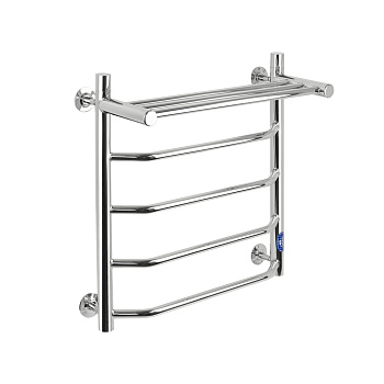 Полотенцесушитель нерж. ВИКТОРИЯ-ТРАПЕЦИЯ с полкой М-7. 50*60