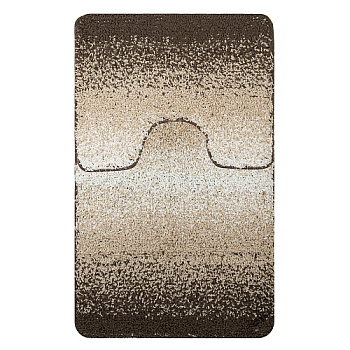 Коврик в ванную SHAGGY  двойной коричневый переход  60*100+50*60 см 100% полиэстер ворс 17мм