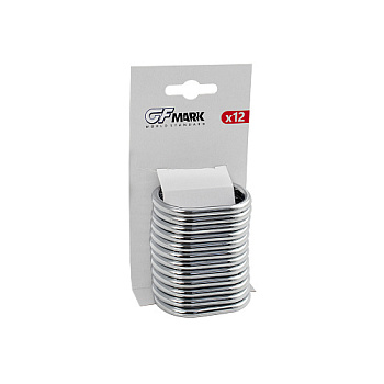 Кольца для штор в ванную хром пластик - упаковка 12шт GFmark