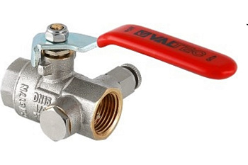 Кран шар. с дренаж. рыч. Ду 15 (1/2") VT.245 ValTec Base 