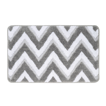 Коврик для ванной Fixsen River FX-5004K, серый, 50х80см