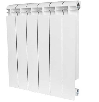 Радиатор алюм. STOUT ALPHA 500 10 секций боковое подключение БЕЛЫЙ RAL9016