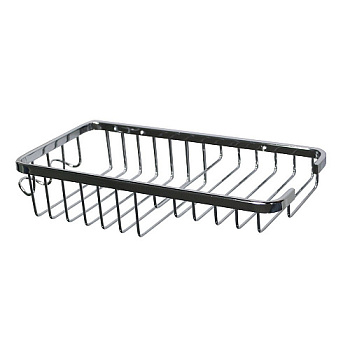 Мыльница решётка две секции с крючками хром 1220 САНАКС