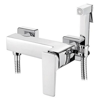 Смеситель L5278от стены с гигиеническим душем, шаровый (цинк) LEDEME