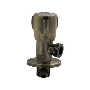 Кран металлокерамика угловой под бронзу 1/2 *1/2 МАК 117