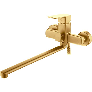Смеситель для ванны с длинным пов. изливом, сатин, латунь  L2280Y LEDEME 
