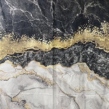 Штора для ванной ЧЕРНЫЙ МРАМОР САНАКС полиэстер 