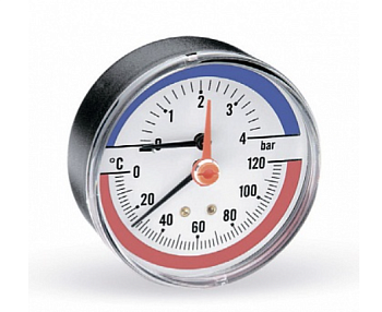 Термоманометр TIM-63 задн.подкл.1/2 4 бар