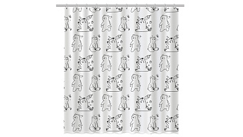 Штора для ванной Fixsen Teddy Wash FX-1505, без колец