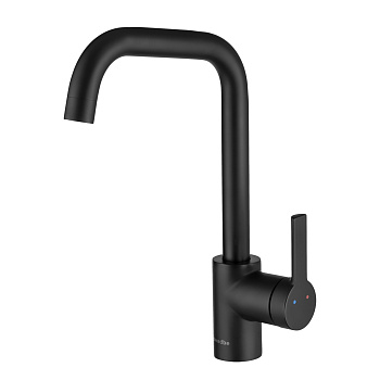 Смеситель для кухни Swedbe Diana , однорычажный черный матовый