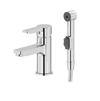 Смеситель SENSB00i08 для умывальника с гигиеническим душем Sena IDDIS