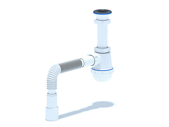 Сифон Ани д\мойки ГРОТ40/ с гиб.тр. 020101