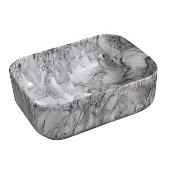 Раковина накладная цвет мрамор MY38  (405*300*145 мм) REDO