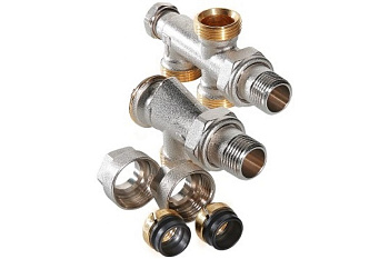 Узел для подкл. рад. термостат.Valtec Vt.225 50% евроконус под байпас