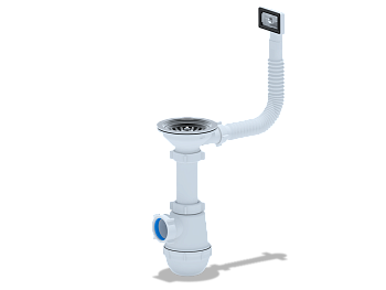 Сифон Ани д\мойки Грот с переливом  А0145S