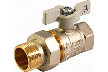 Кран шар. с американкой 1/2" бабочка СТМ