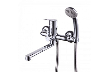 Смеситель LM6513С универсальный плоский поворот. излив  Партнер LEMARK