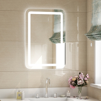 Зеркало 60*80 см LUCIA, сенсорное, с внутренней LED подсветкой SANAKS 45225