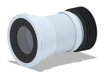 Гофра д/унитаза с мет. спиралью вып.110