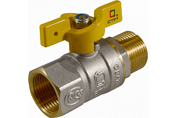 Кран шар. бабоч. 1"г.ш. СТМ ГАЗ